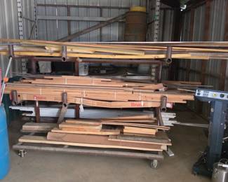 Lumber and industrial cart (Sold seperately)