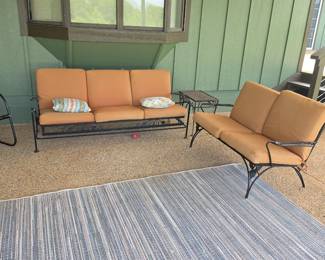 Patio glider and love seat