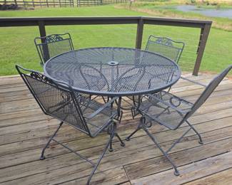 2nd patio table/chair set with spring chairs