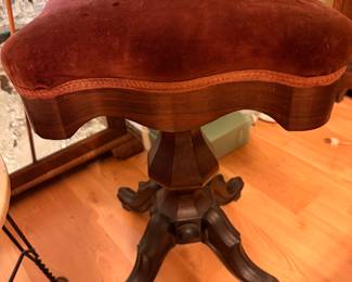 Antique piano stool