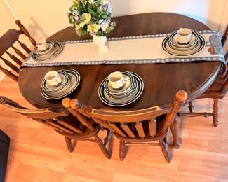 Vintage table with 4 tables