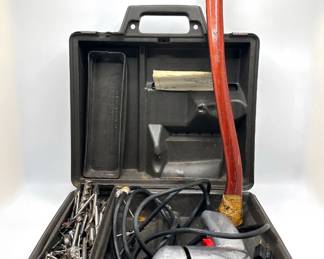 Vintage Super Scout Axe With Leather Sheath & Vintage Craftsman Drill In Box Lot #: 158