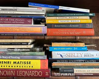 Over 30 Books: Art, Music & Nature Including Coffee Table Books Lot #: 99