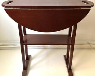 Mid Century Modern Mahogany Drop-Leaf Serving Table Lot #: 34