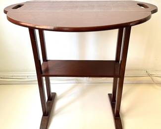 Mid Century Modern Mahogany Drop-Leaf Serving Table Lot #: 34