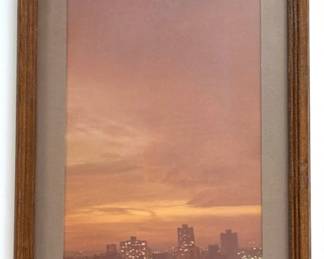 Vintage Japanese Calligraphy Painting On Brown Paper Lot #: 56