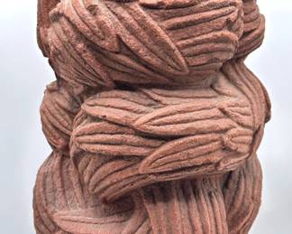 Reproduction Of Aztec Plumed Serpent Quetzalcoatl Sculpture By Metropolitan Museum Of Art On Wood Base Lot #: 28