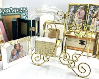 10 Picture Frames, Photo Book & 2 Display Stands Lot #: 168