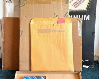 Assorted Paper, Plastic Sheets, Contact Paper, Poster Board, Mat Board & More Art Paper Lot #: 150