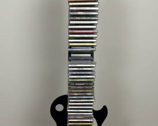 Guitar Shaped CD Rack