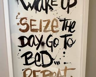 Lola 2015 "Wake Up Seize The Day" Framed Print