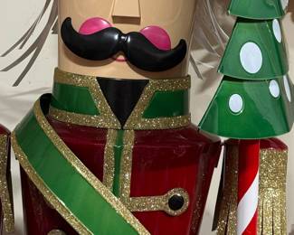 Large Metal Decorative Nutcracker Soldier