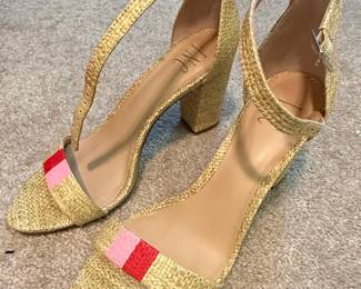 INC International Concepts "Kivah" Woven Block Heel Sandals
