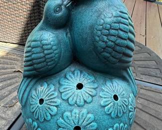 Patina Bird Family Garden Statue