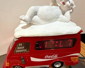 Coca-Cola Polar Bear Van Alarm Clock