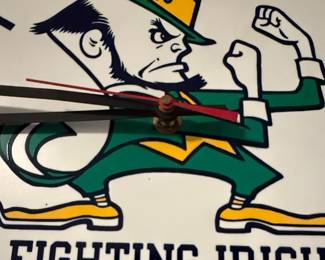 Notre Dame Fighting Irish Pennant Clock