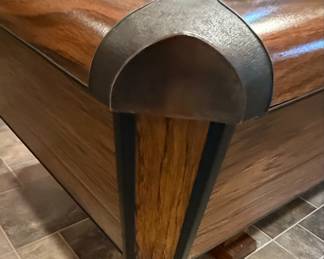 Modern Style Pool Table with Orange Felt