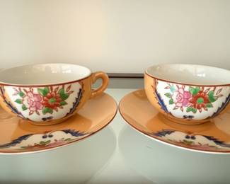 Vintage Lusterware Hand Painted Tea Set