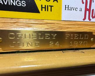 Crosley Field Scoreboard Replica Display June 24 1970