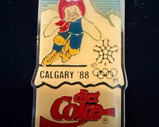 Diet Coke Calgary '88 Olympic Mascot Pins Set