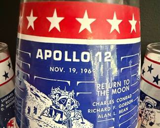 Apollo 12 Commemorative Glass Pitcher and Tumbler Set