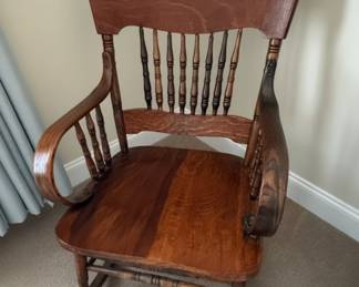 Oak Spindle Back Armchair