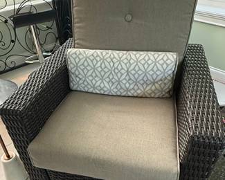 Barcalounger Wicker Glider Chair