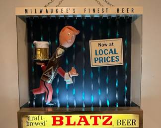 Blatz Beer "Running Waiter" Motion Display