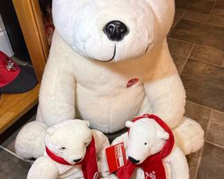 Coca-Cola Polar Bear Plush Set
