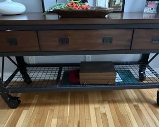 Industrial Style Console Table