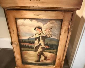 Golfer Scene End Tables