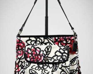 Coach Poppy Daisy Floral Graffiti Crossbody Bag
