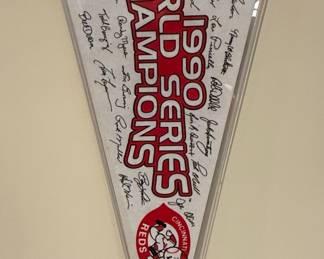 Cincinnati Reds 1990 World Series Champions Pennant