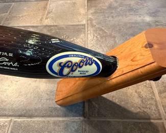 Coors Banquet Beer Bat Bottle Display