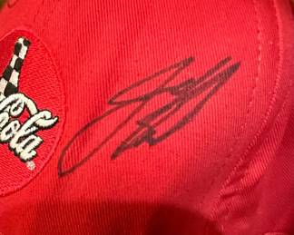 Dale Jarrett, Richard Petty and Jeff Gordon Signed Coca-Cola NASCAR Caps