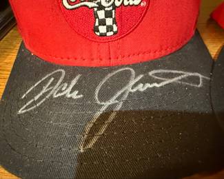 Dale Jarrett, Richard Petty and Jeff Gordon Signed Coca-Cola NASCAR Caps