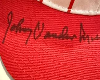 Cincinnati Reds Autographed Baseball Cap - Johnny Vander Meer & Joe Nuxhall