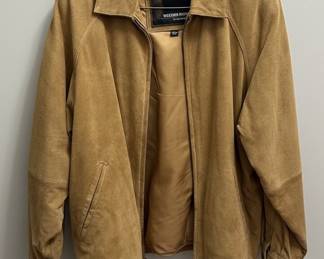 Weather Report Suede Bomber Jacket