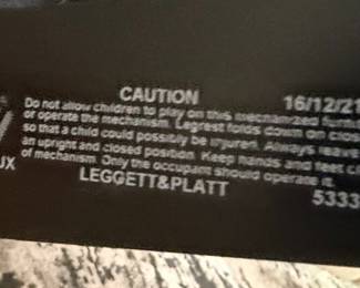 Leggett & Platt Power Recliner