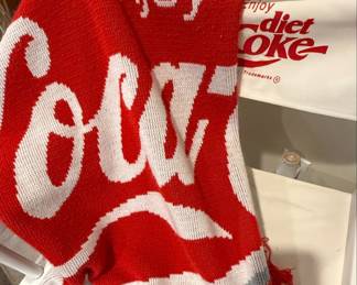 Coca-Cola Directors Chairs Set with Knit Blanket