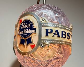 Pabst Blue Ribbon "Crystal" Rotating Wall Sconce Light