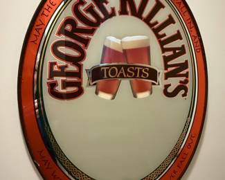 George Killian's Irish Red "Toasts" Mirror Sign