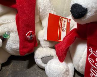 Coca-Cola Polar Bear Plush Set