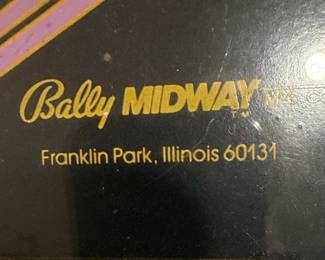 Bally Midway X's and O's Pinball Machine