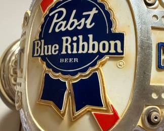 Pabst Blue Ribbon "Crystal" Rotating Wall Sconce Light