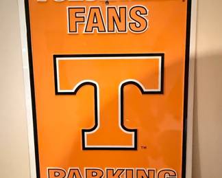 University of Tennessee Volunteers Parking Sign
