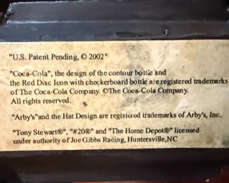 Tony Stewart Coca-Cola Arby's Bobblehead