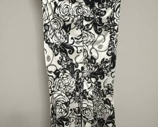 XSCAPE by Joanna Chen and Anne Klein Black Floral Dress