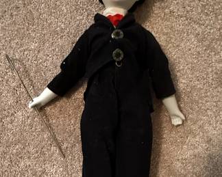 Charlie Chaplin Style Character Doll