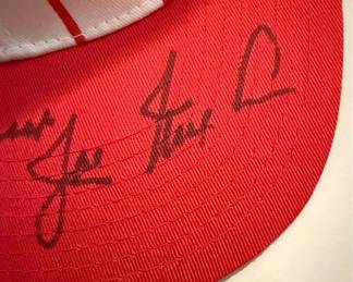 Cincinnati Reds Autographed Baseball Cap - Johnny Vander Meer & Joe Nuxhall
